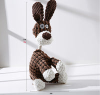 HKM-358867 Interactive Plush Molar Tooth Donkey Dog Toy with Squeaker and Crinkle Paper