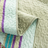 HKM-358867 Three-Piece Cotton Bedding Set with Floral Design, Suitable for 1.8m Beds, Includes Duvet Cover and Pillowcases