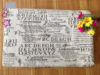 HKM-358931 Cotton Hemp Cloth with Monochrome Print - 10m Roll, 300g/㎡, 155cm Wide