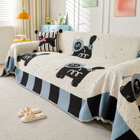 HKM-358995 Full Coverage Anti-Scratching Sofa Cover in Stripes and Cartoon Designs
