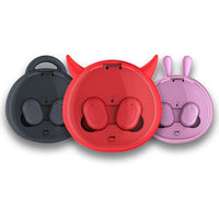 HKM-358995 Wireless Bluetooth Headset with Battery Display, Voice Control, Stereo Sound, and Dual Ear Support - Available in Pink, Black, and Red