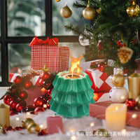 HKM-359059 Desktop Alcohol Fireplace - Christmas Tree Decoration for Cozy Home Heating