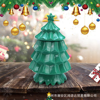 HKM-359059 Desktop Alcohol Fireplace - Christmas Tree Decoration for Cozy Home Heating