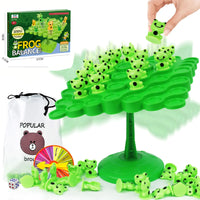 HKM-359059 Frog Astronaut Panda Balancing Board Game for Two Players - Educational Toy for Kids