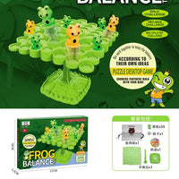 HKM-359059 Frog Astronaut Panda Balancing Board Game for Two Players - Educational Toy for Kids