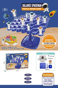 HKM-359059 Frog Astronaut Panda Balancing Board Game for Two Players - Educational Toy for Kids