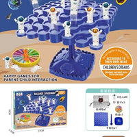 HKM-359059 Frog Astronaut Panda Balancing Board Game for Two Players - Educational Toy for Kids