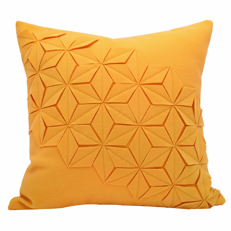 HKM-359059 Modern Minimalist Geometric Sunflower Pillow Cover for Living Room and Bed - Various Sizes Available