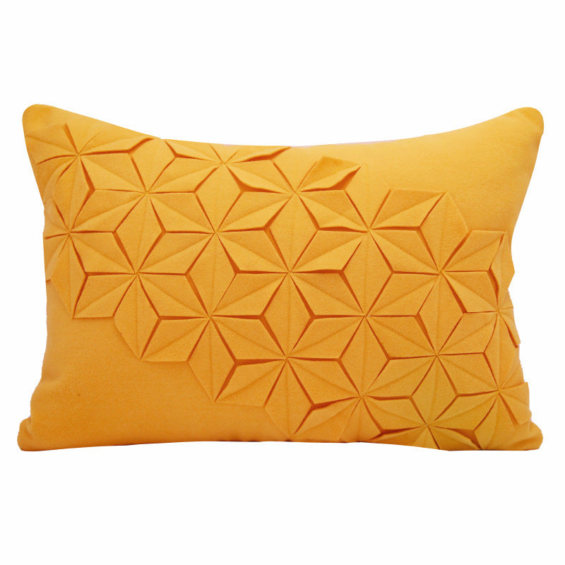 HKM-359059 Modern Minimalist Geometric Sunflower Pillow Cover for Living Room and Bed - Various Sizes Available