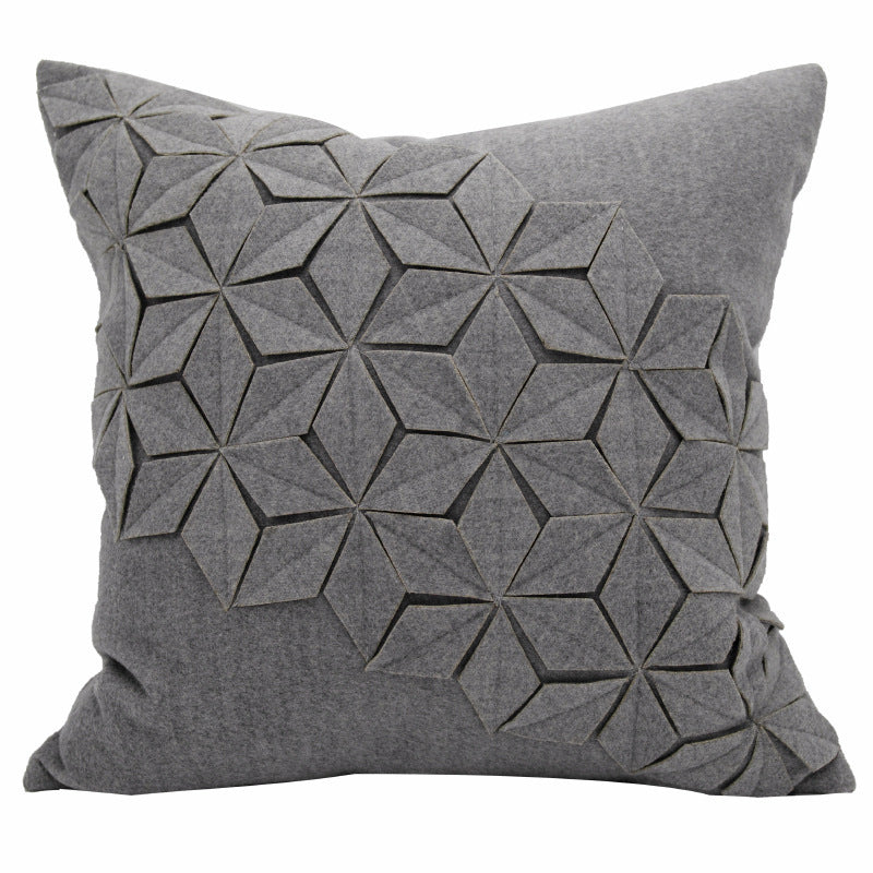 HKM-359059 Modern Minimalist Geometric Sunflower Pillow Cover for Living Room and Bed - Various Sizes Available