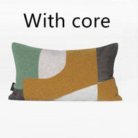 HKM-359315 Simple Modern Embroidered Square Pillow for Living Room and Bedroom Decor