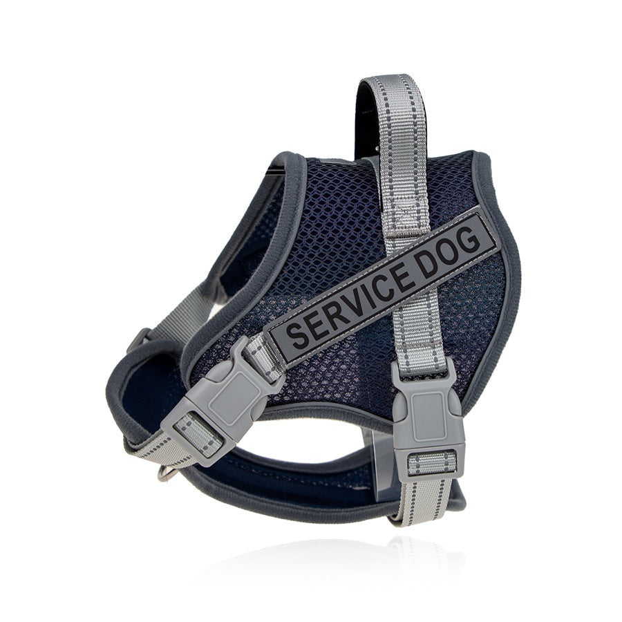 HKM-359443 Colorful Reflective Anti-Strangulation Pet Harness for Neck Protection
