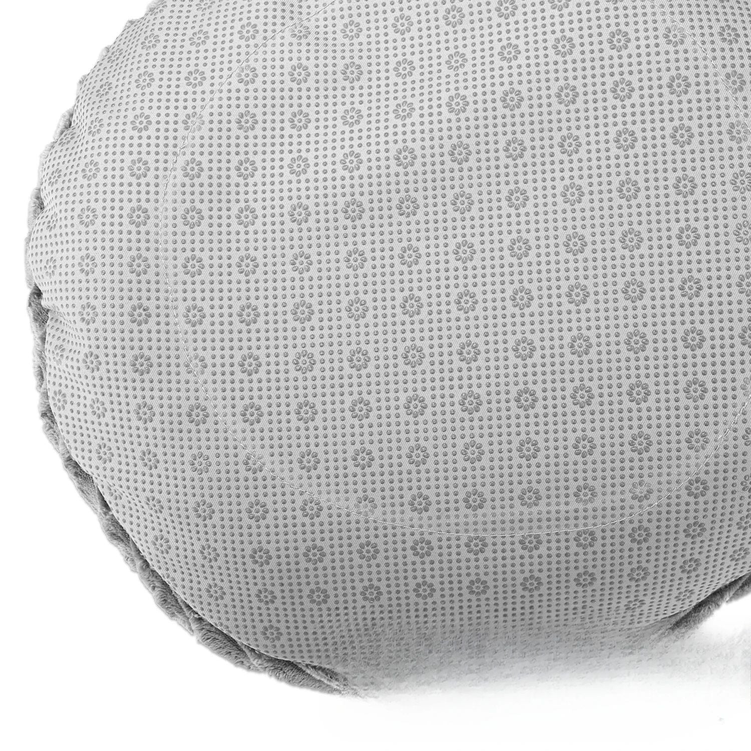 HKM-359443 Cozy Foldable Cat Sleeping Bag with Detachable Conch Pocket - Gray Velvet, 45x45x30cm