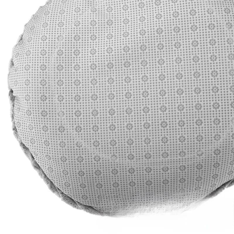 HKM-359443 Cozy Foldable Cat Sleeping Bag with Detachable Conch Pocket - Gray Velvet, 45x45x30cm