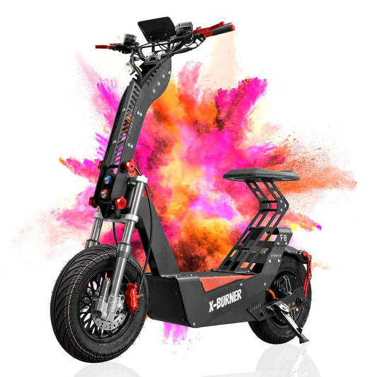 KTX-359443 Electric Scooter 72V 8000W, 50AH Lithium Battery, 200kg Load, 90-100km/h Speed, Foldable Design, Waterproof, Full Suspension