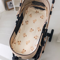 HKM-359571 Cotton Infant Stroller Cushion Mat with Non-Slip Design in Assorted Colors and Patterns
