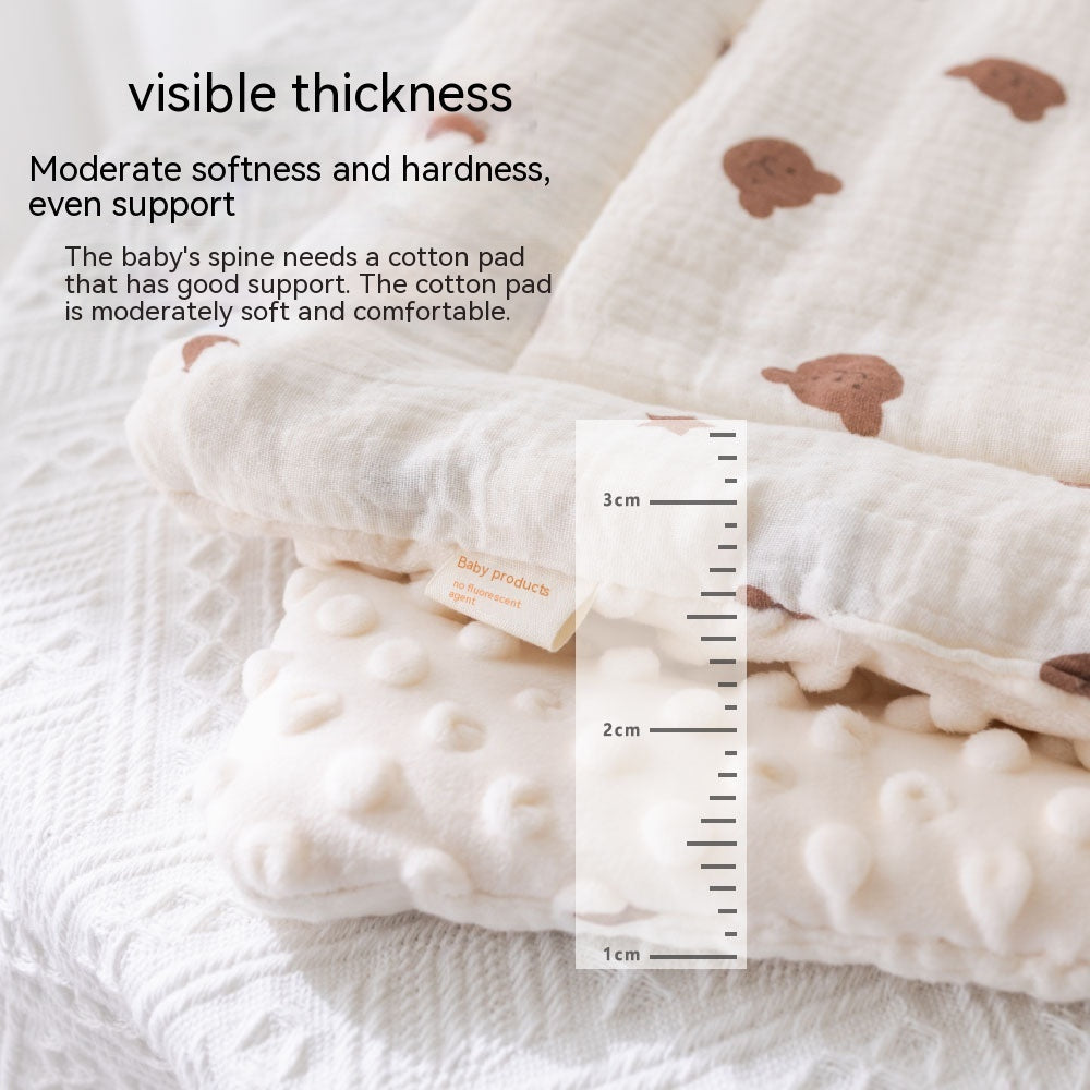 HKM-359571 Cotton Infant Stroller Cushion Mat with Non-Slip Design in Assorted Colors and Patterns