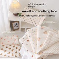 HKM-359571 Cotton Infant Stroller Cushion Mat with Non-Slip Design in Assorted Colors and Patterns