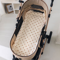 HKM-359571 Cotton Infant Stroller Cushion Mat with Non-Slip Design in Assorted Colors and Patterns