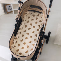 HKM-359571 Cotton Infant Stroller Cushion Mat with Non-Slip Design in Assorted Colors and Patterns