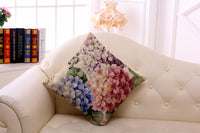 HKM-359635 Retro Flower Pattern Peach Skin Decorative Pillowcase - 45x45 cm