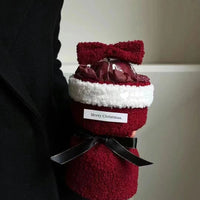 HKM-359699 Christmas Eve Fruit Bouquet with Single Bow – 33cm Long, Festive Design