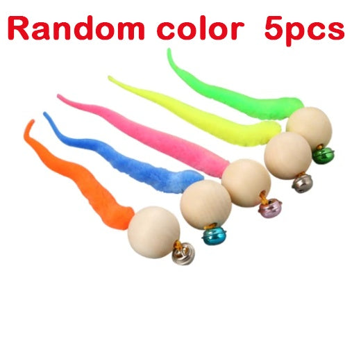 HKM-359699 Pet cat toy tail bell