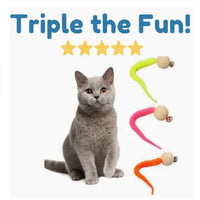 HKM-359699 Pet cat toy tail bell