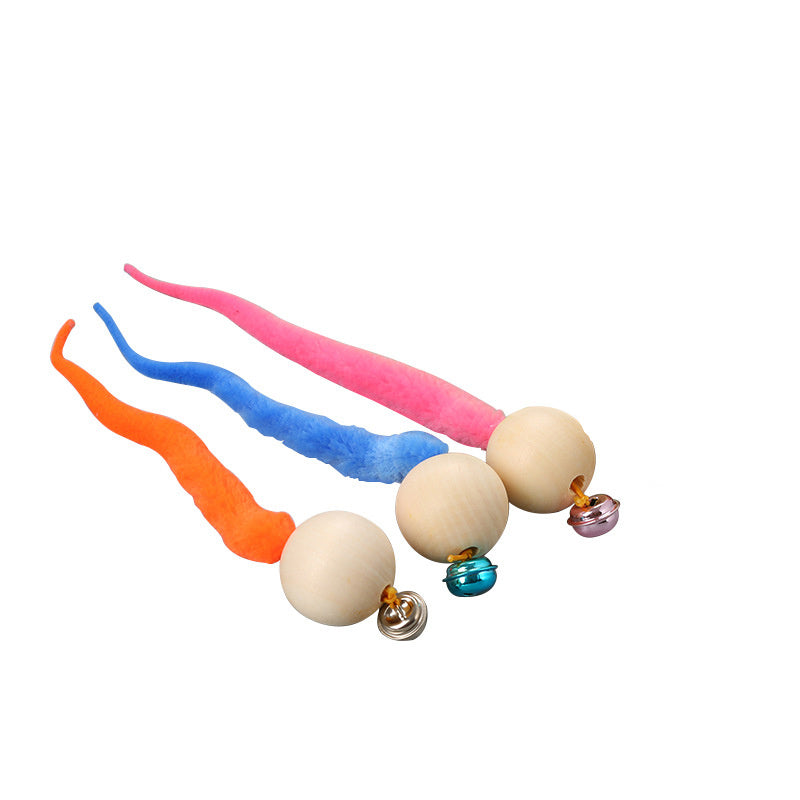 HKM-359699 Pet cat toy tail bell