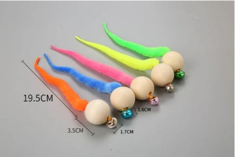 HKM-359699 Pet cat toy tail bell