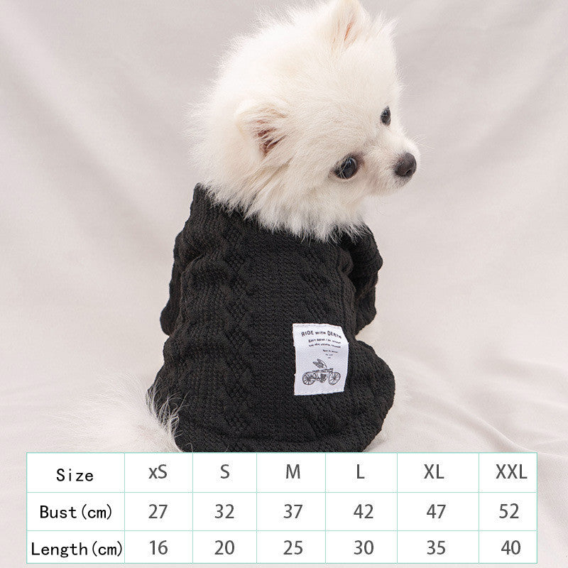 HKM-359827 Warm Hooded Sweater for Pets - Casual Plus Velvet and Classic Styles Available