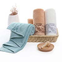 HKM-359827 Wisteria Flower Cotton 32 Ply Jacquard Absorbent Towel 34x73 cm