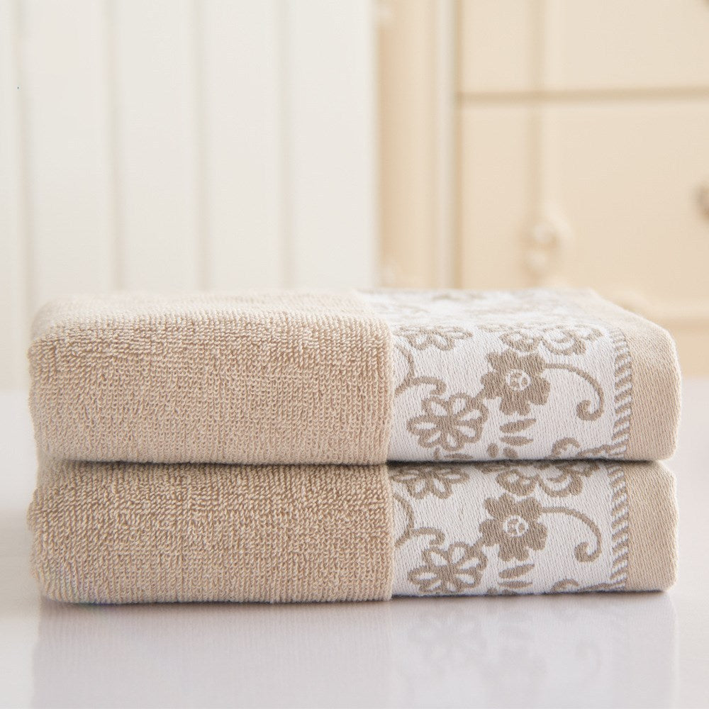 HKM-359827 Wisteria Flower Cotton 32 Ply Jacquard Absorbent Towel 34x73 cm