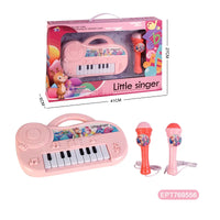 HKM-359891 Music Keyboard Toy with Microphone for Kids 1-3 Years – Educational Mini Piano with Lights and Sounds