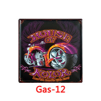 HKM-360083 Creative Retro Tin Metal Wall Art for Home, Bar, Coffee Shop, KTV - 30x20cm