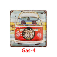 HKM-360083 Creative Retro Tin Metal Wall Art for Home, Bar, Coffee Shop, KTV - 30x20cm