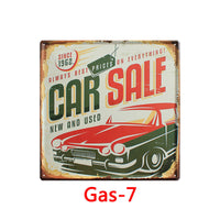 HKM-360083 Creative Retro Tin Metal Wall Art for Home, Bar, Coffee Shop, KTV - 30x20cm