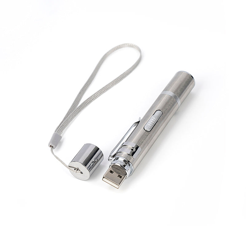 HKM-360083 Interactive Laser Pointer Toy for Cats and Dogs with 5 Light Modes and USB Rechargeable Design