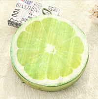 HKM-360147 3D Fruit-Patterned Memory Foam Cushion Pillow - Removable and Washable Tatami Style