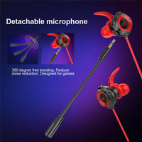 HKM-360147 Wired In-Ear Gaming Headset with Microphone for Mobile Games - 3.5mm Plug