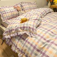 HKM-360403 Three-Piece Princess Heart Floral Bed Sheet Set for 1.2m to 2.0m Beds