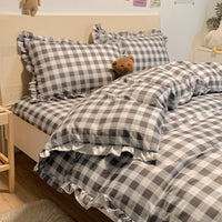 HKM-360403 Three-Piece Princess Heart Floral Bed Sheet Set for 1.2m to 2.0m Beds