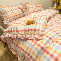 HKM-360403 Three-Piece Princess Heart Floral Bed Sheet Set for 1.2m to 2.0m Beds