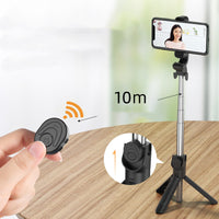 HKM-360467 Aluminum Alloy Selfie Stick for Mobile Phones with Live Support