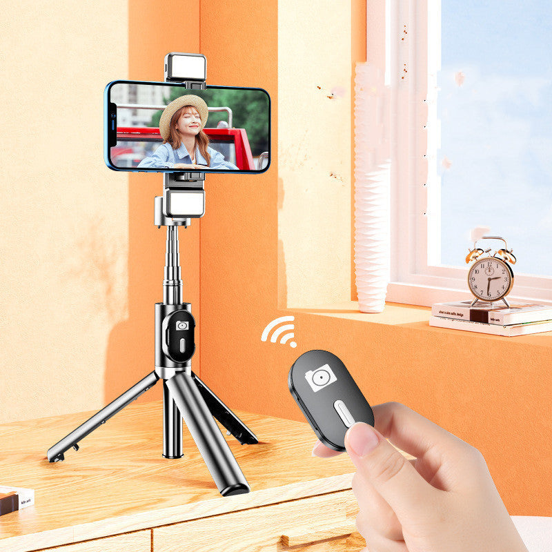 HKM-360467 Aluminum Alloy Selfie Stick for Mobile Phones with Live Support
