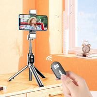 HKM-360467 Aluminum Alloy Selfie Stick for Mobile Phones with Live Support