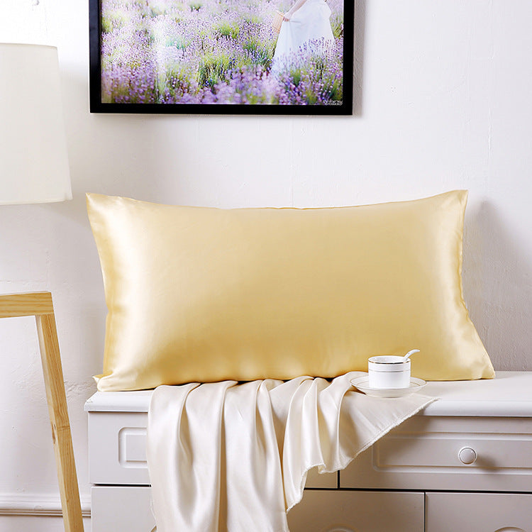 HKM-360467 Double-Sided Mulberry Silk Pillowcase in European Style - Elegant Tie-Dye Design