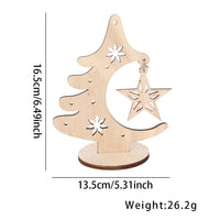 HKM-360531 Wooden Christmas Ball and Bell Hanging Ornaments for Holiday Decorations