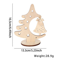 HKM-360531 Wooden Christmas Ball and Bell Hanging Ornaments for Holiday Decorations