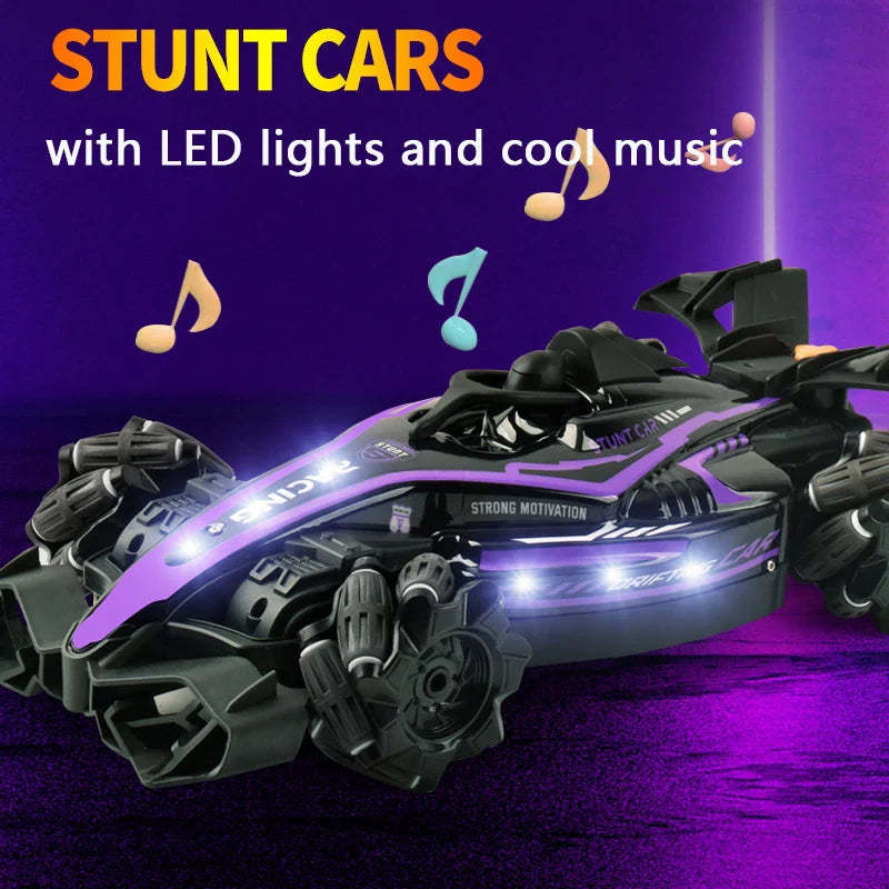 HKM-360659 4WD Stunt Spray Remote Control Karts with Gesture Sensor for Indoor-Outdoor Racing Fun